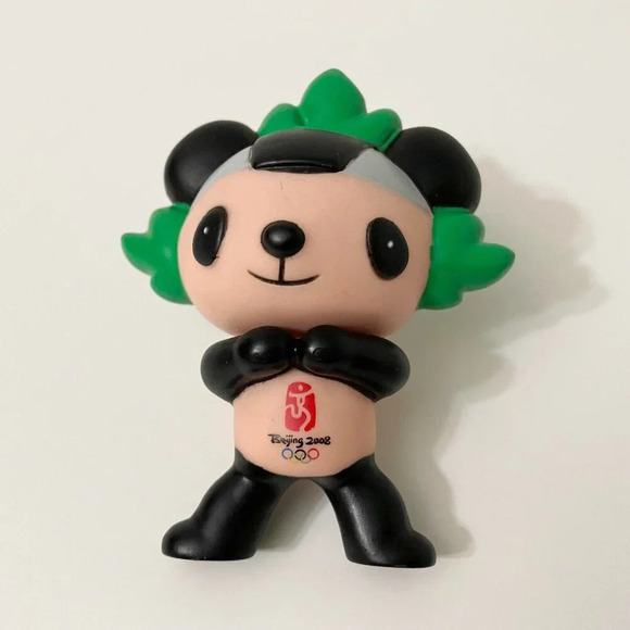2008 Set of 5 Beijing Summer Olympics Vinyl  Figures Mascots 3.5 Inch Tall - Picture 12 of 16